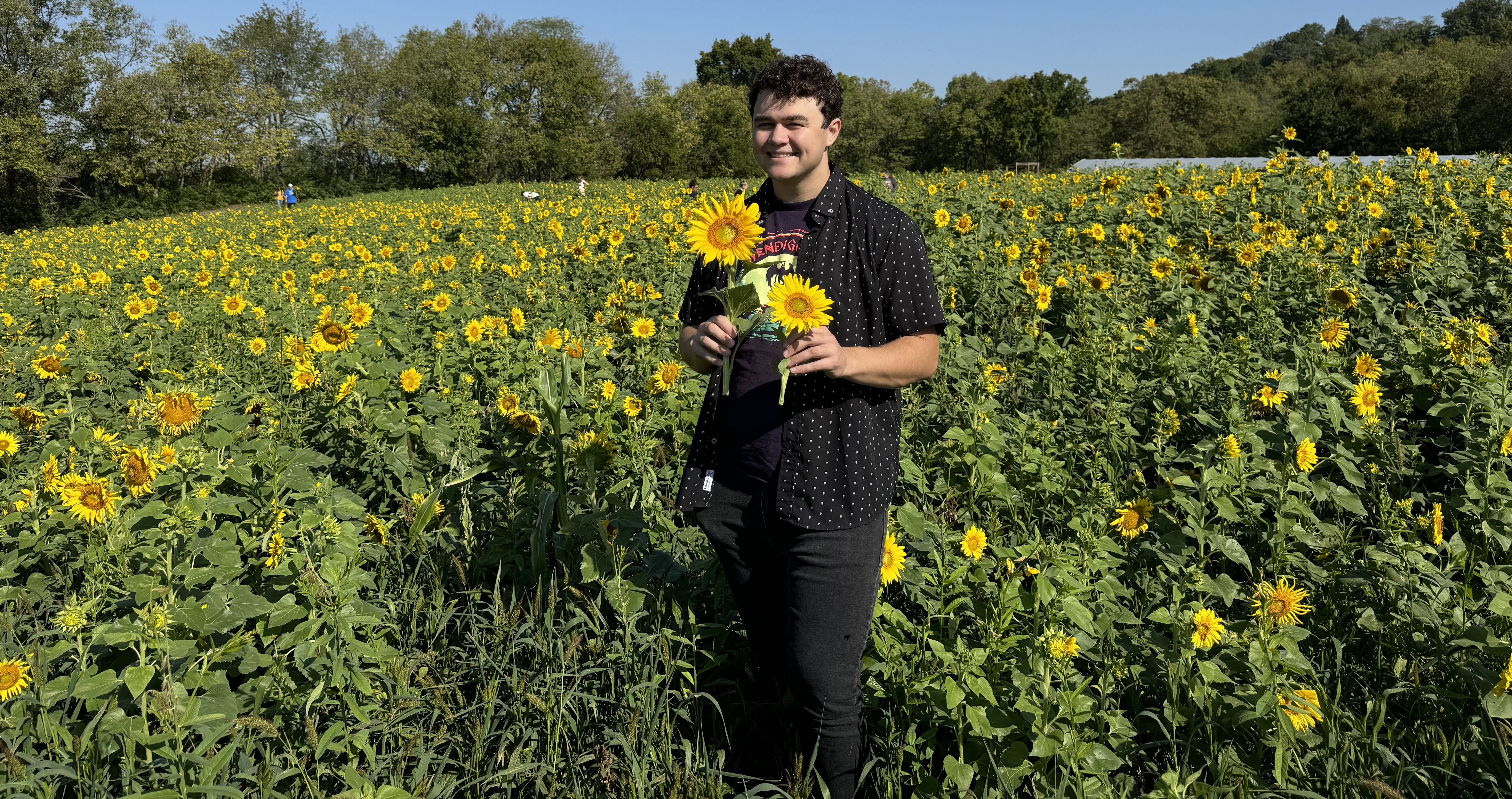 Me in a field of sunflowers